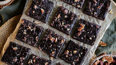 Ultra Fudgy Sea Salt Caramel Brownies