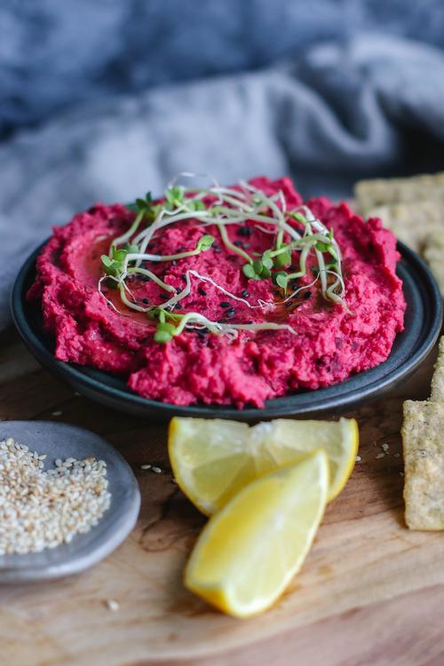 Pick Up Limes Vibrant Roasted Beetroot Hummus