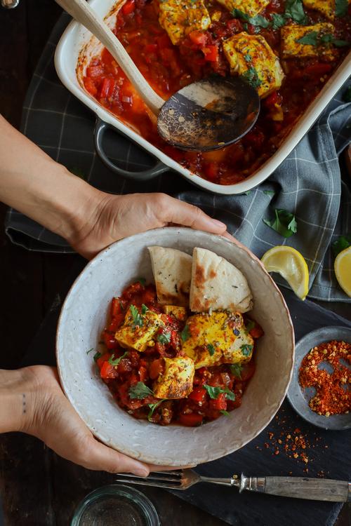 Oven Baked Tofu Shakshuka Pick Up Limes