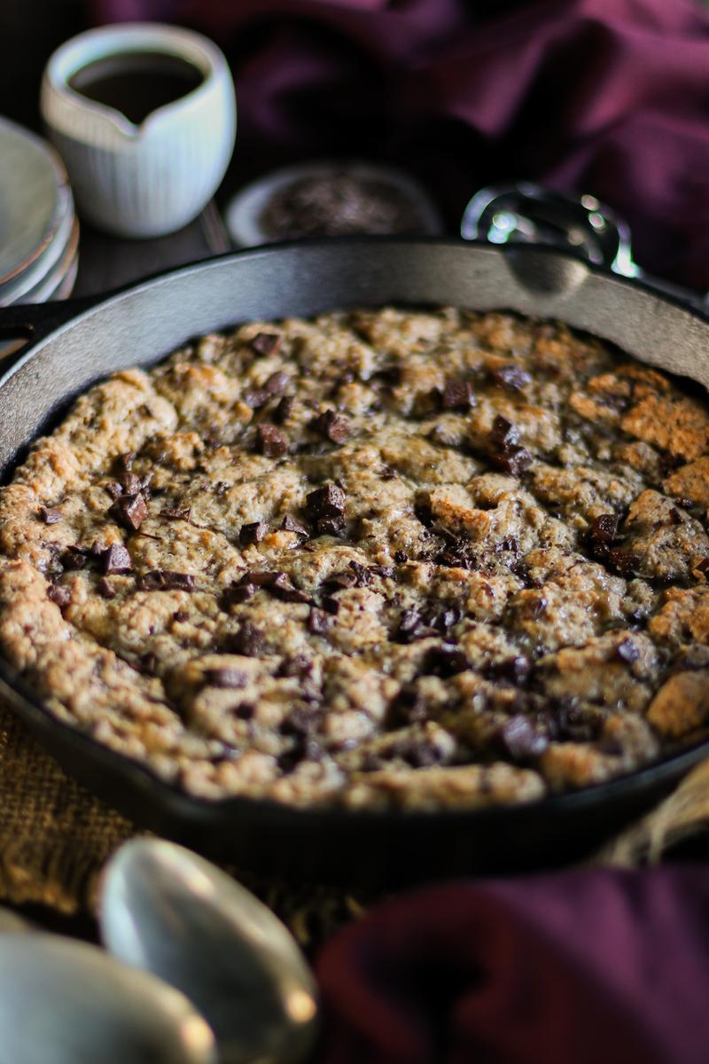 Pick Up Limes Chocolate Chip Caramel Skillet Cookie