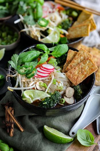 Vegan Pho - Vietnamese Noodle Soup | Pick Up Limes