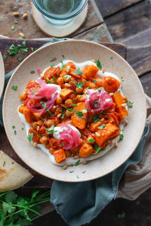 image of Harissa Sweet Potato & Chickpeas