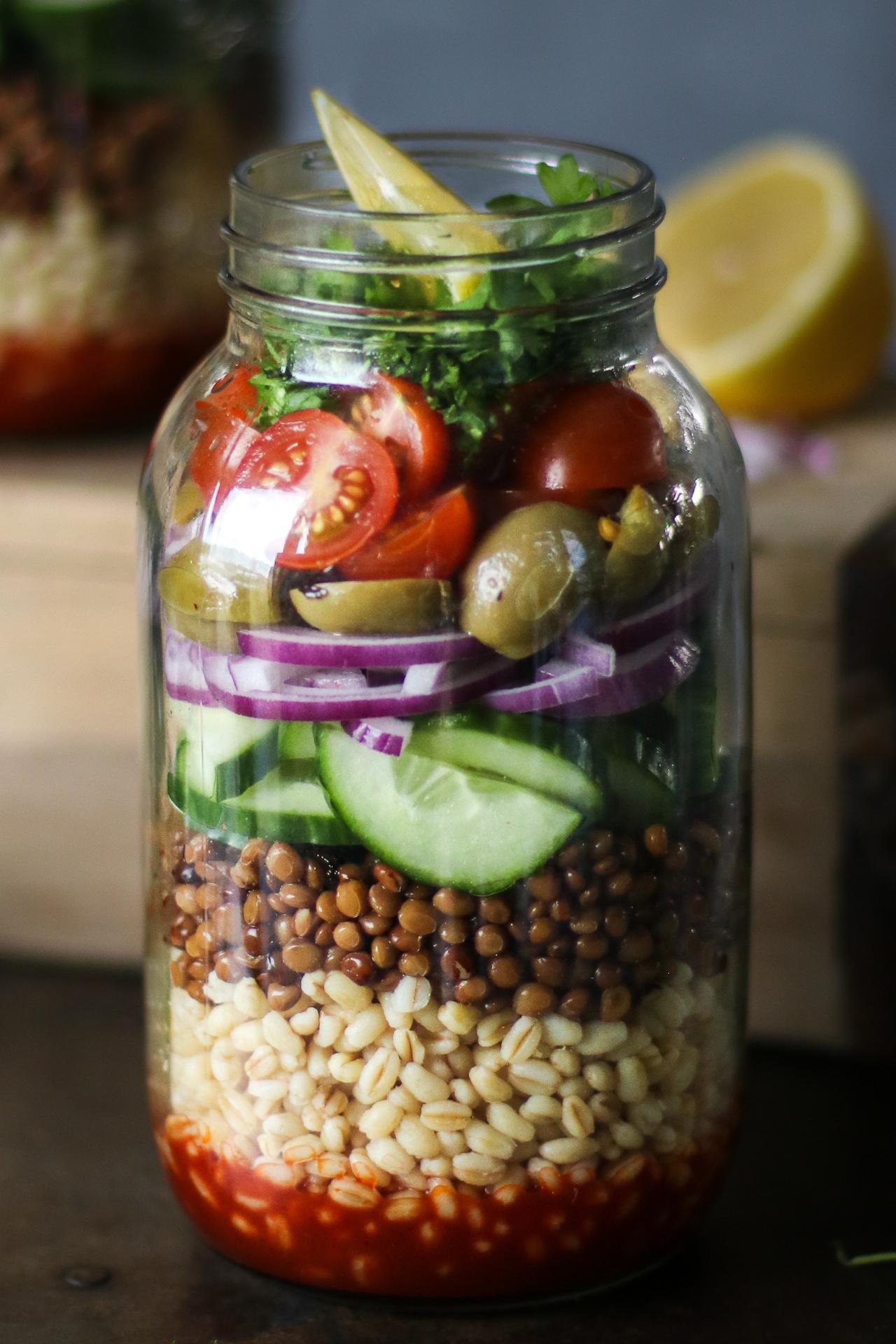 Main image of Easy Bulgur Salad in a Jar