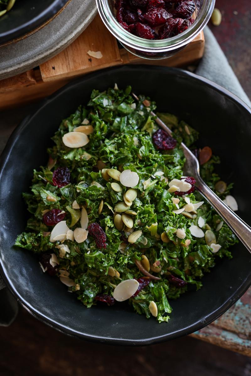 Massaged Umami Kale Salad Pick Up Limes