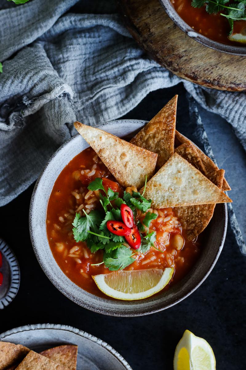 Image of Chickpea & Rice Tortilla Soup (Nourish eBook)