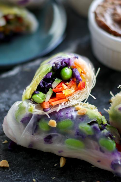 Pick Up Limes Fresh Salad Rolls with a Creamy Peanut Hoisin Sauce
