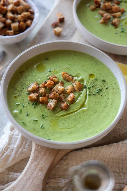 image of Creamy Coconut Zucchini Soup