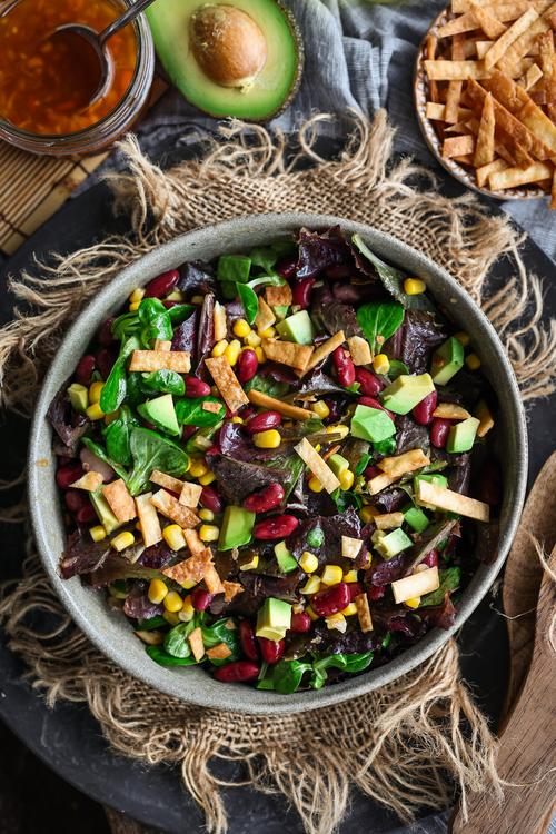 image of Southwestern Avocado Bean Salad