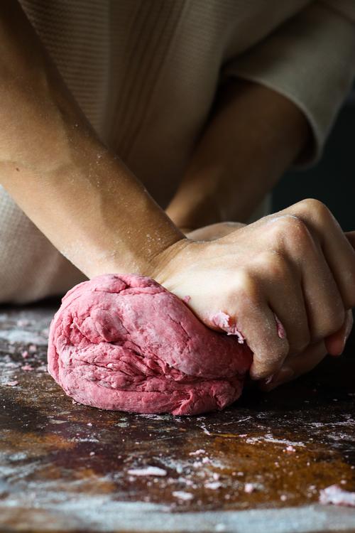 Homemade Beet Pasta Pick Up Limes