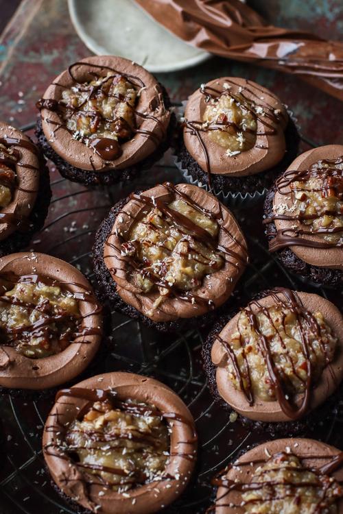image of German Chocolate Cupcakes