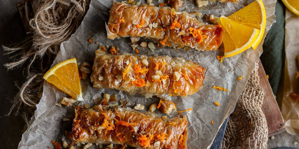 Walnut &amp; Orange Baklava Rolls | Pick Up Limes