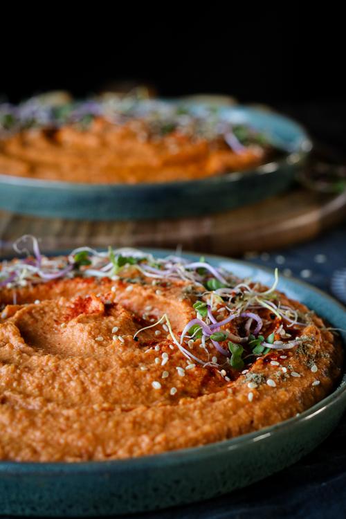 Roasted Red Pepper Hummus Pick Up Limes