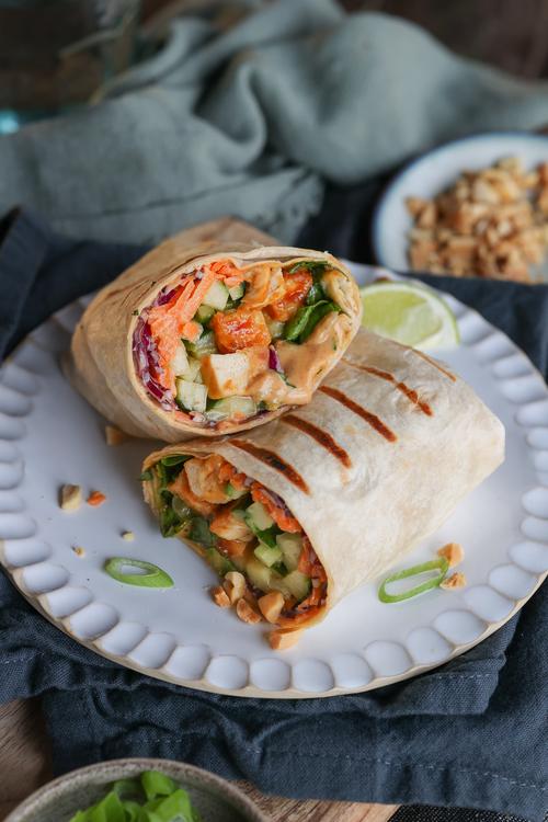 image of Teriyaki Tofu & Veggie Wraps