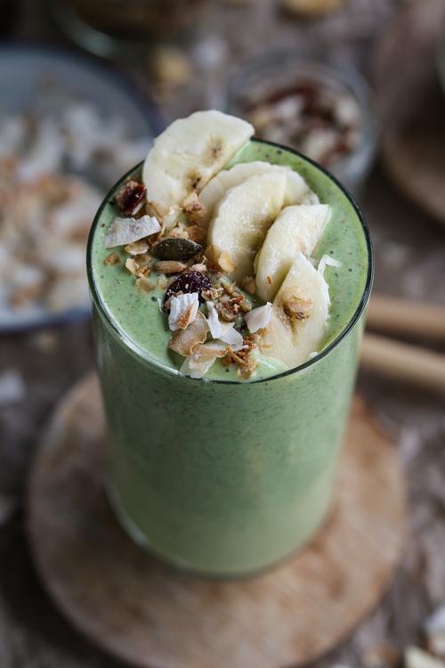 image of Green Veggie-Loaded Breakfast Smoothie