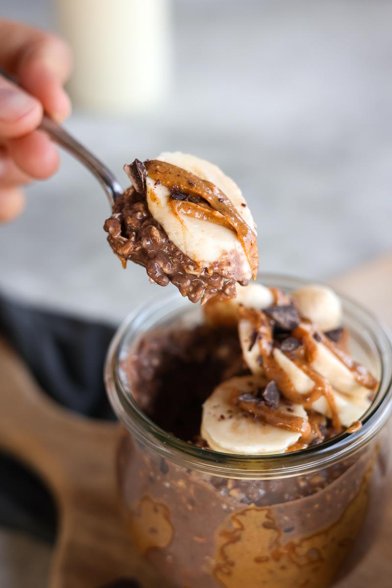 Process image of Chocolate Peanut Butter Overnight Oats