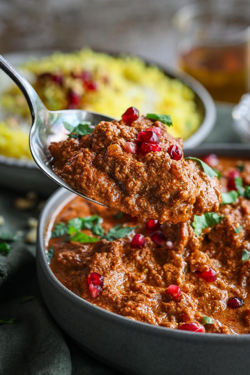 Process image of Vegan Persian Fesenjān