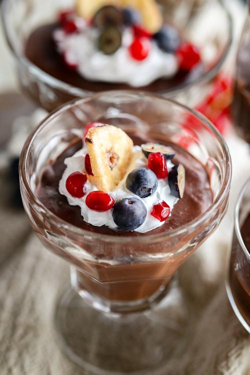 image of 3-Ingredient Chocolate Banana Ganache Cups