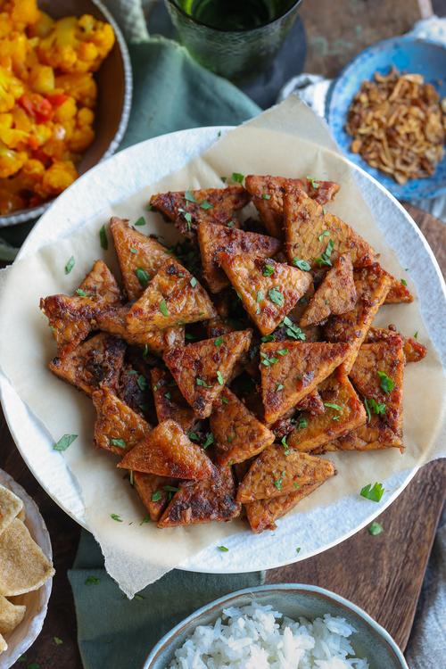 image of Tempeh Bacem - Indonesian Braised Tempeh
