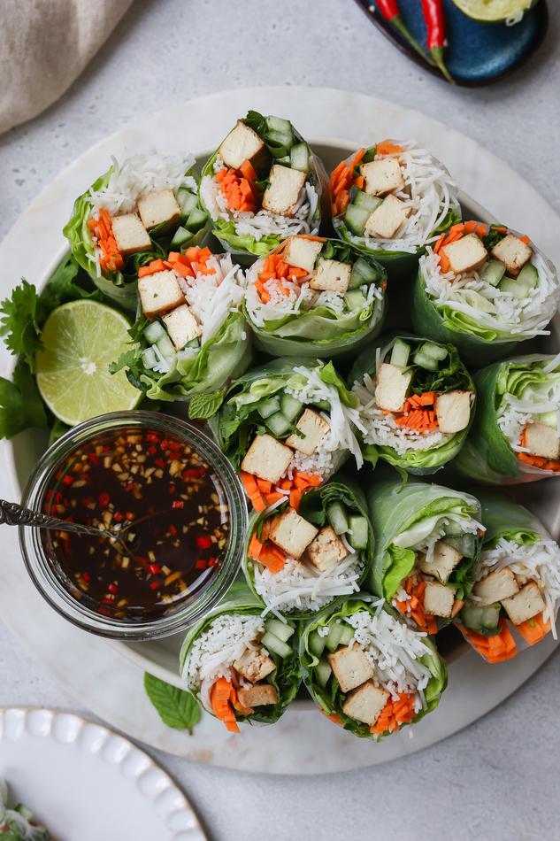 image of Lemongrass Tofu Summer Rolls