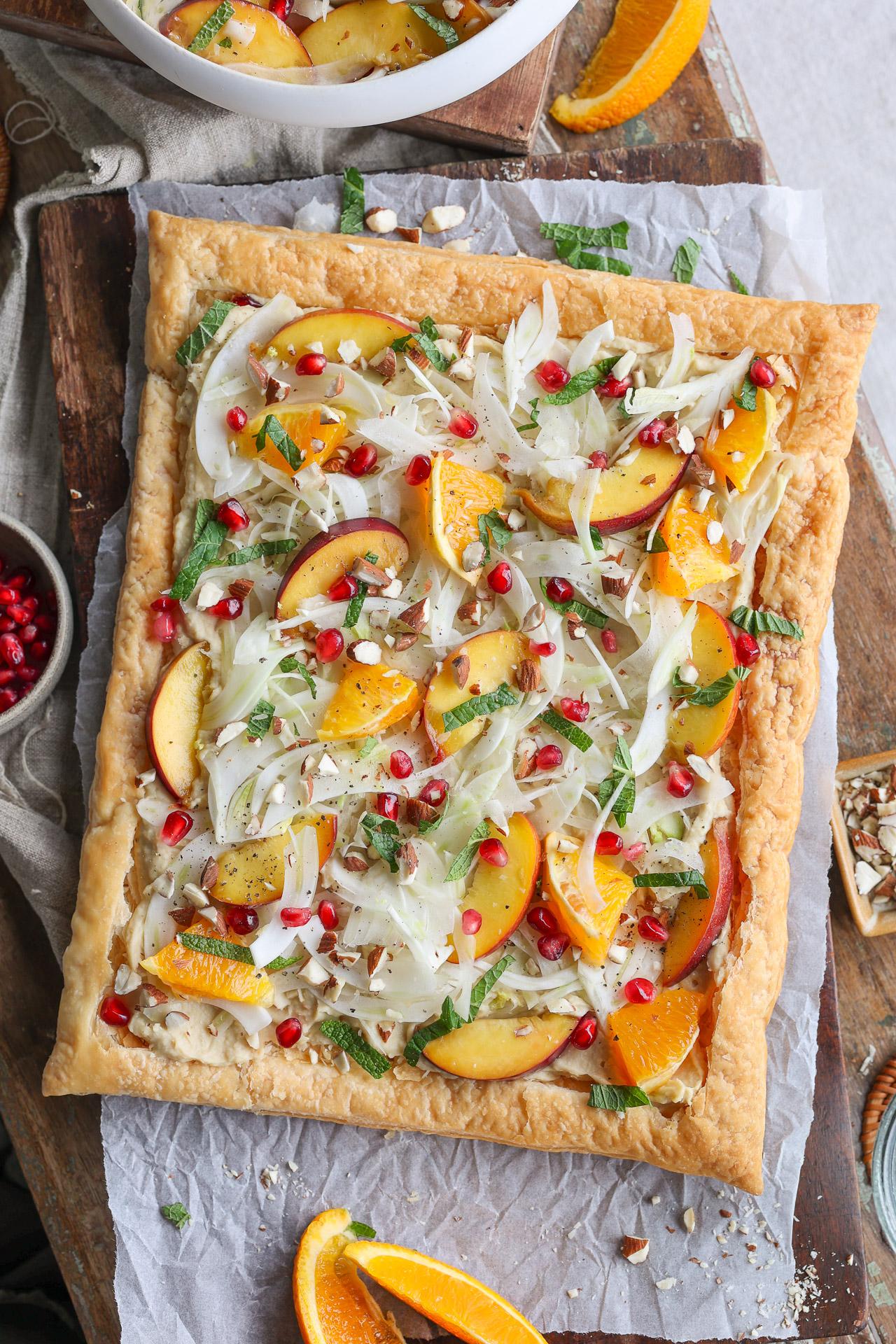 Main image of Fennel & Pickled Nectarine Tart