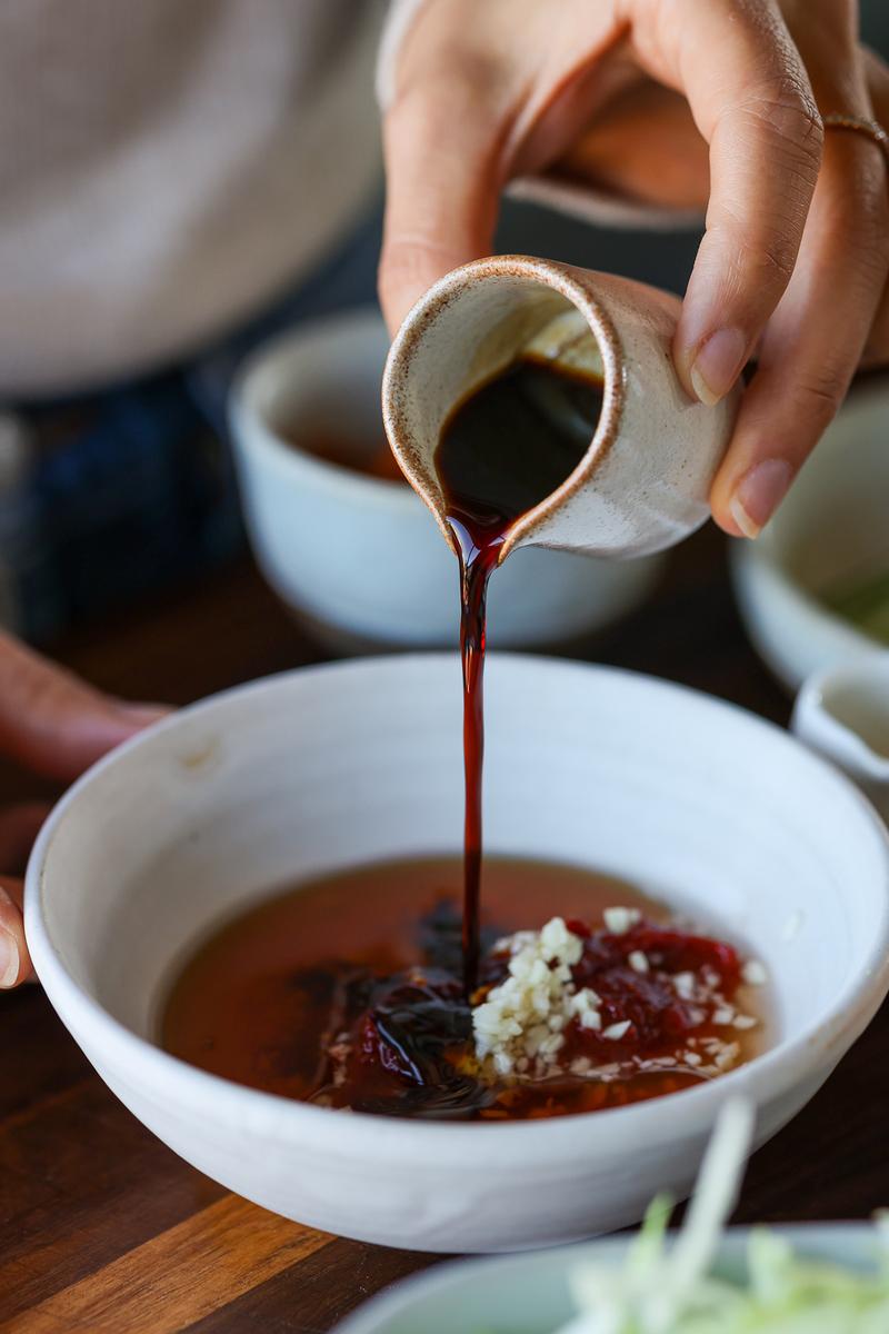 Process image of Bibim Guksu - Spicy Korean Noodle Salad