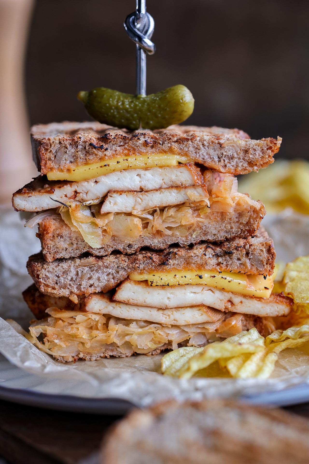 Main image of Vegan Reuben Tofu Sandwich