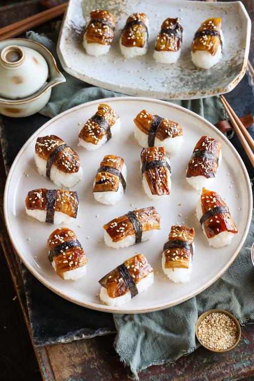 image of Eggplant Unagi Nigiri