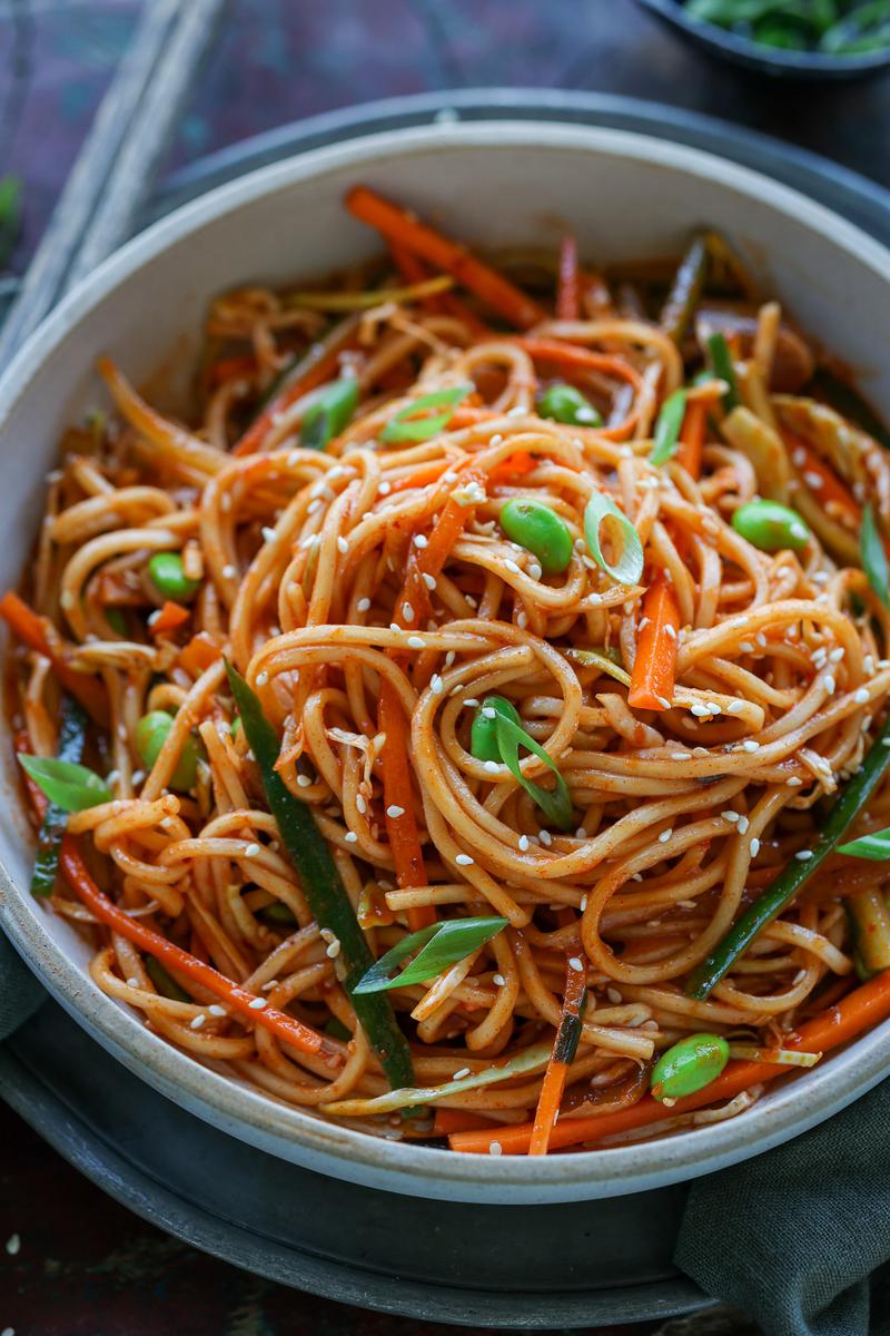 Process image of Bibim Guksu - Spicy Korean Noodle Salad