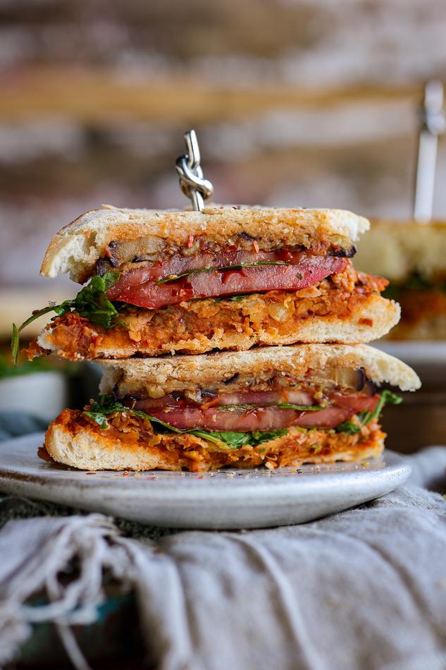image of Eggplant 'Nduja Sandwich