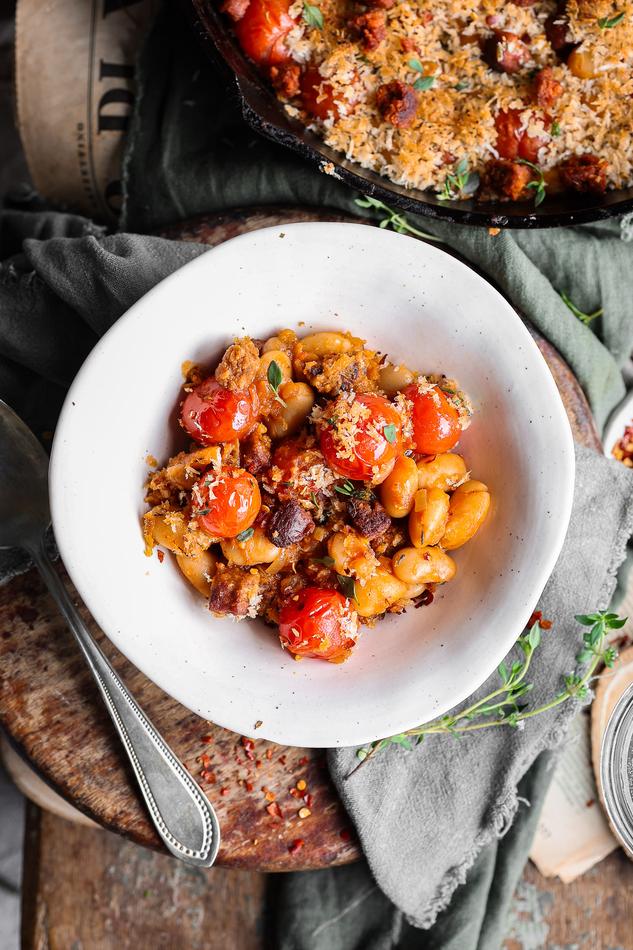 image of Beans & 'Chorizo' Casserole