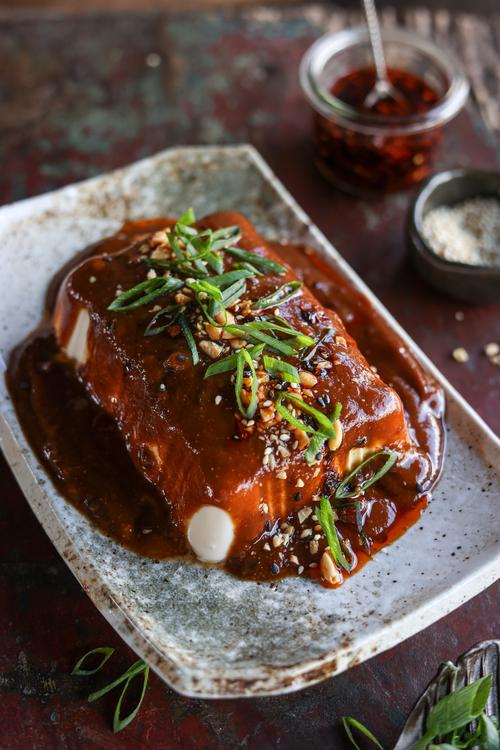 image of Peanut-Chili Silken Tofu