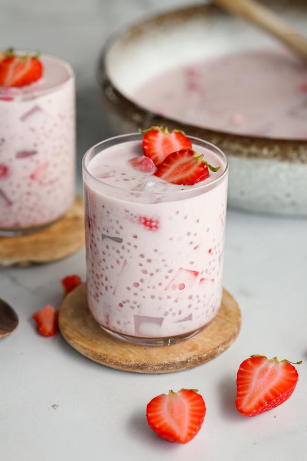 image of Strawberry Coconut Sago