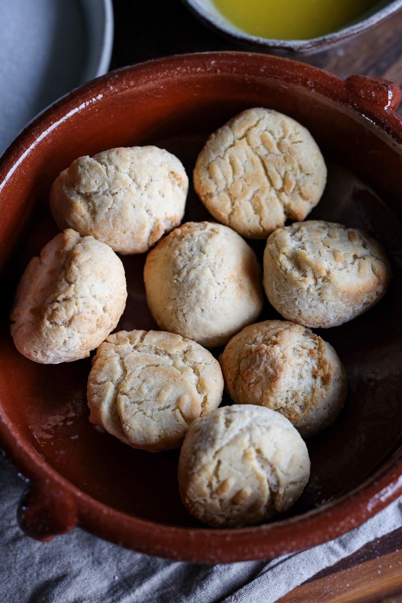 Process image of Air Fryer Cinnamon Sugar Donut Holes