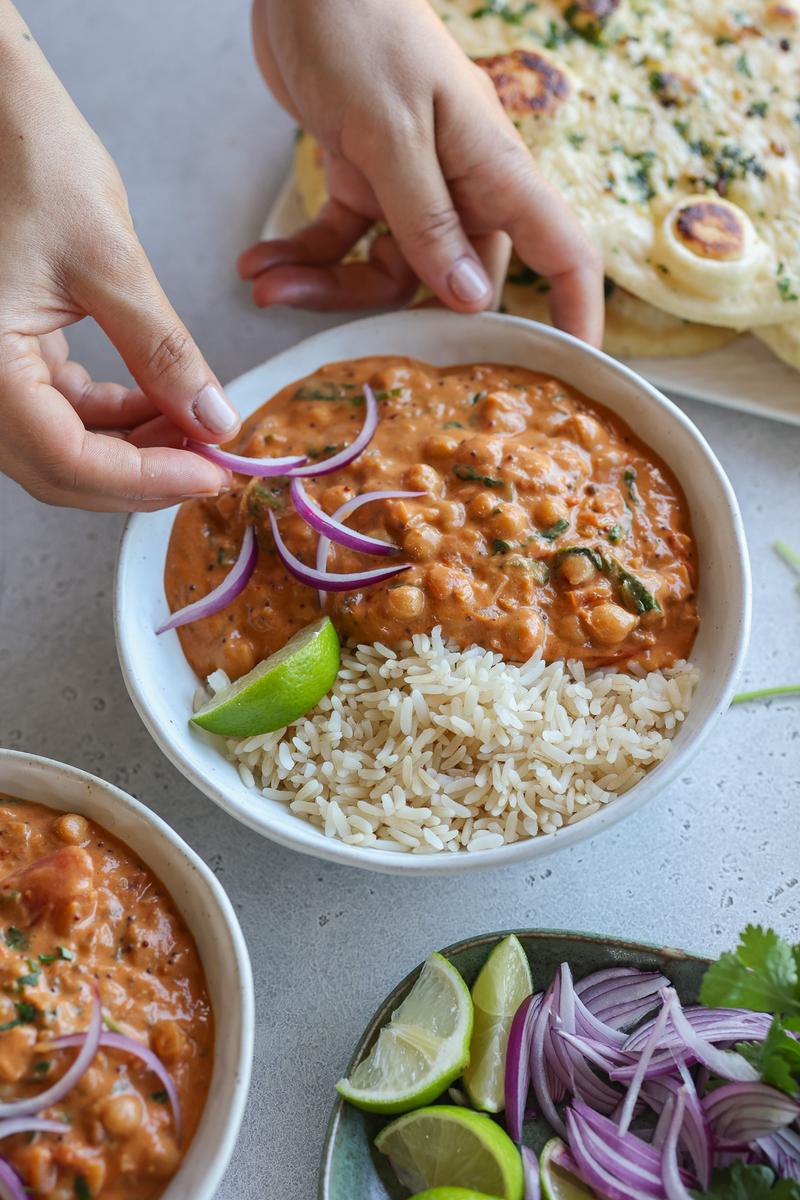 Process image of Creamy Tomato Chickpea Curry