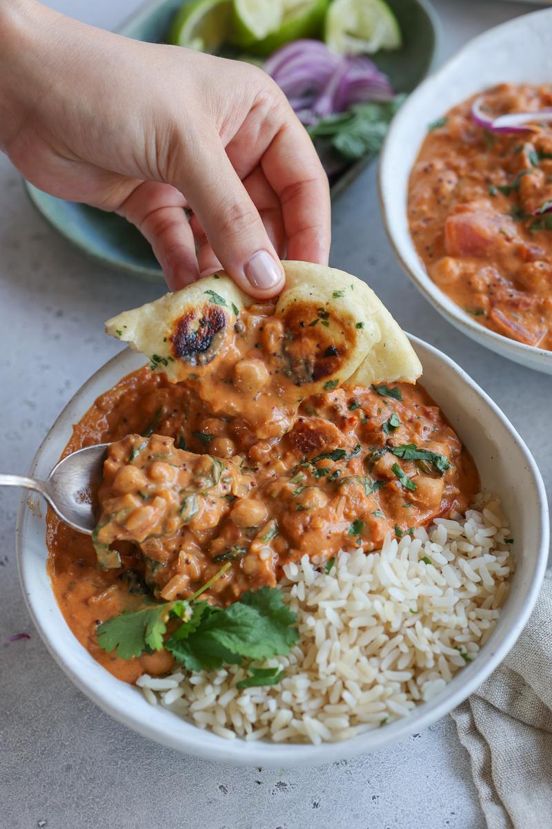 Process image of Creamy Tomato Chickpea Curry