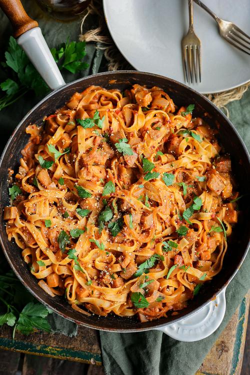 image of Tomato Eggplant Pasta