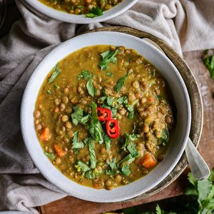 One-Pot Veggie Lentil Soup | Pick Up Limes