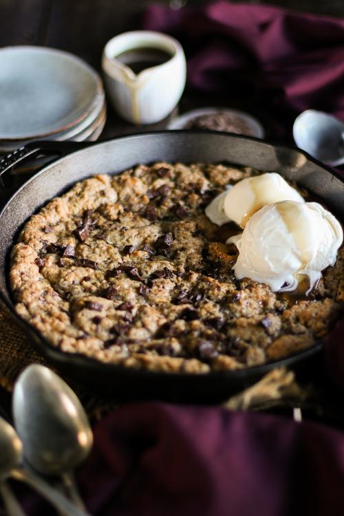 Pick Up Limes Chocolate Chip Caramel Skillet Cookie