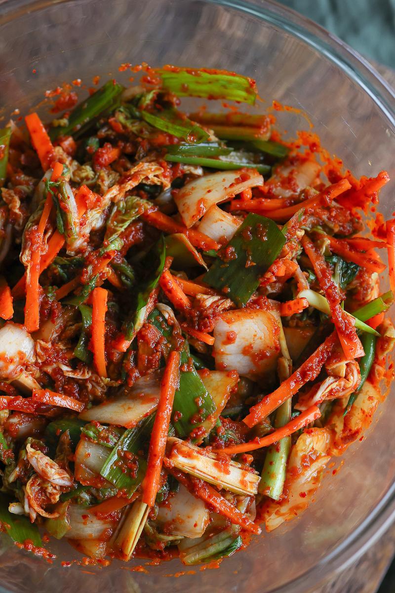 Process image of Simple Vegan Kimchi