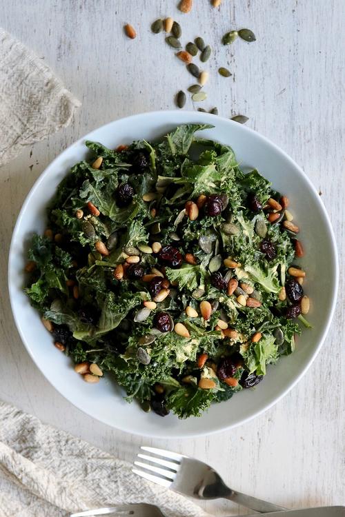 Massaged Umami Kale Salad Pick Up Limes