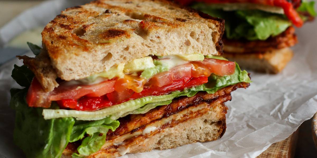 BTLT BBQ Tempeh Lettuce & Tomato Sandwich Pick Up Limes