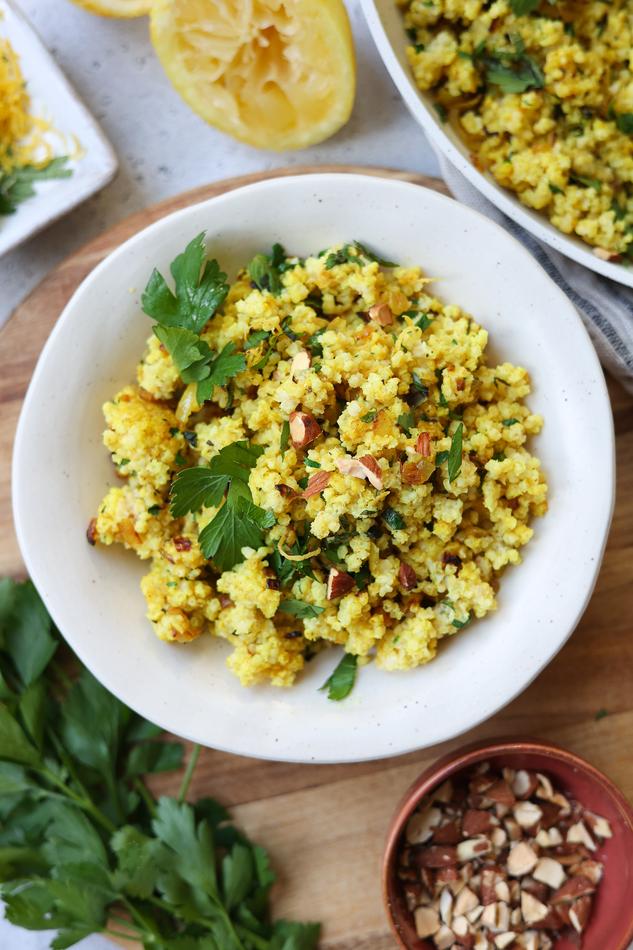 image of Herby Lemon Millet Pilaf