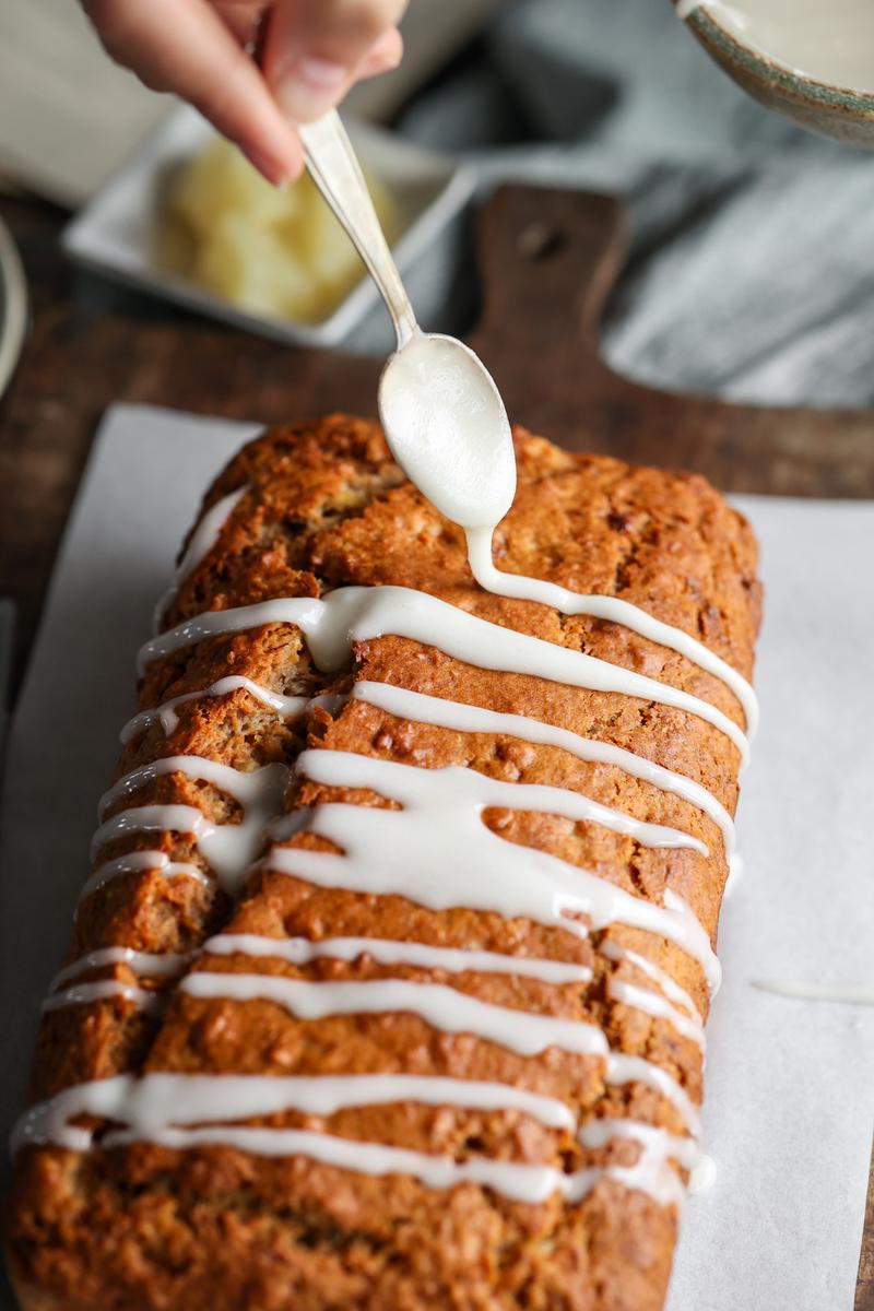 Process image of Pineapple & Coconut Banana Bread