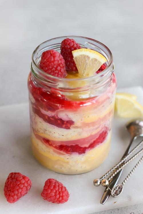 image of Raspberry & Lemon Curd Overnight Oats