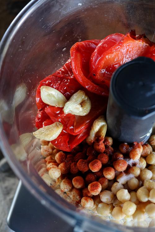 Roasted Red Pepper Hummus Pick Up Limes