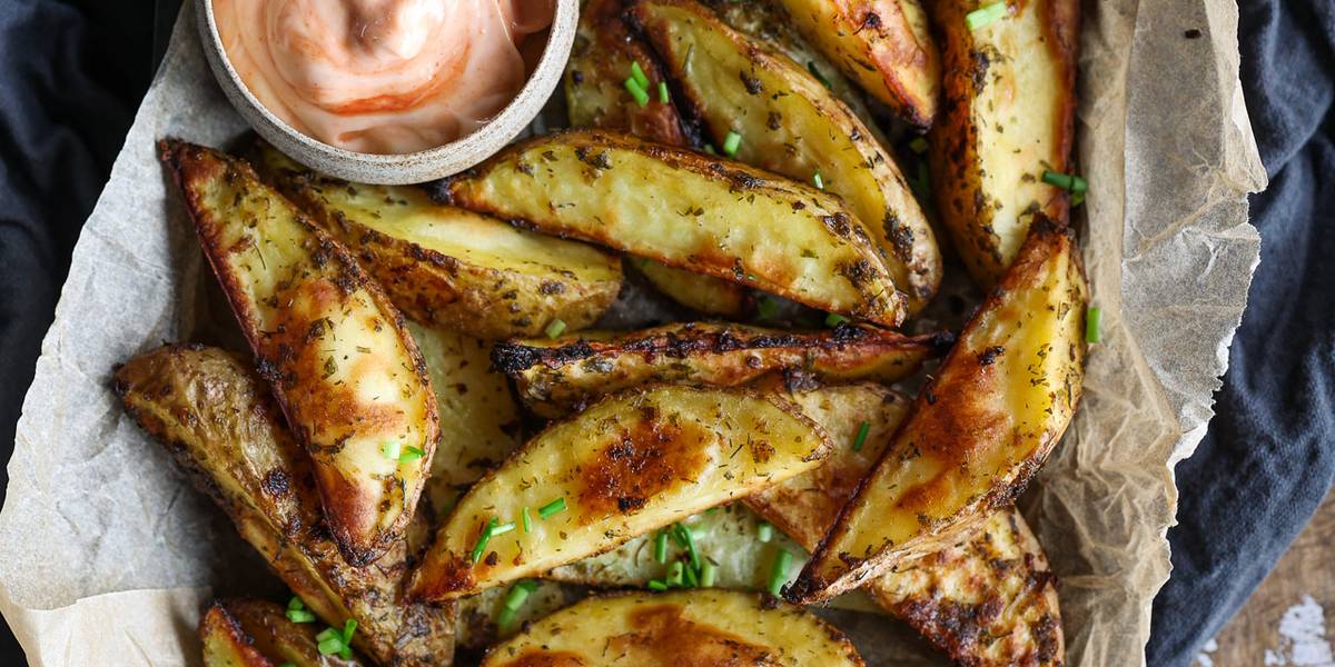 Ranch Roasted Potato Wedges | Pick Up Limes