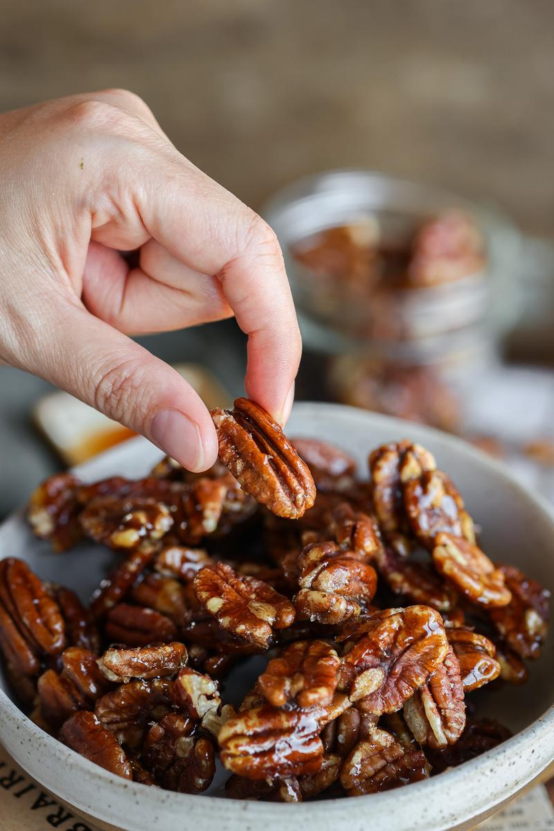 Process image of Candied Pecans