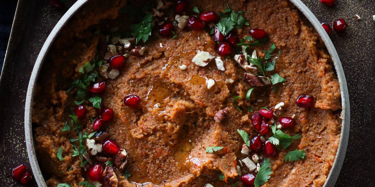 Muhammara - Roasted Red Pepper & Walnut Spread | Pick Up Limes