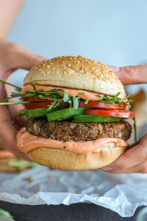 Mushroom & Rice Burger Pick Up Limes