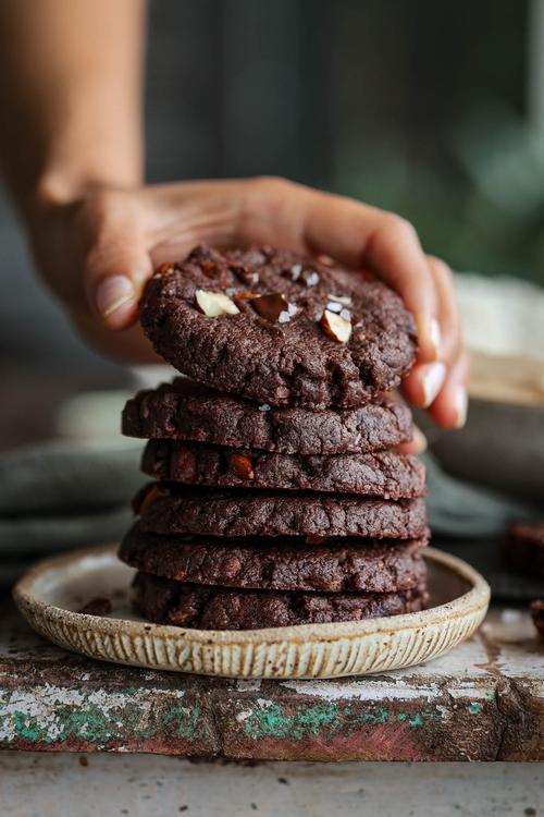 Almond Brownie Cookies Pick Up Limes
